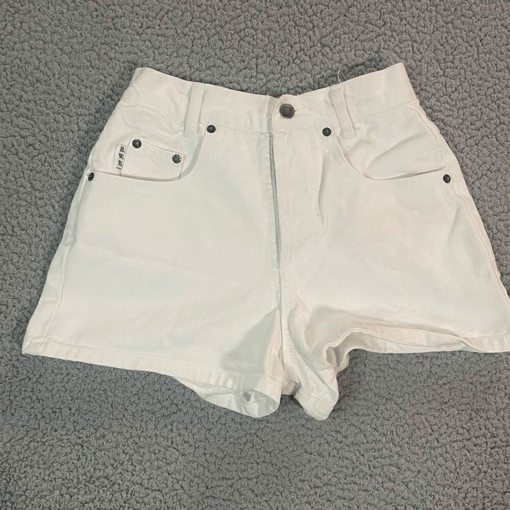 Vintage Bwd Y2k Women’s Shorts Hot Pants White Size 5 Juniors